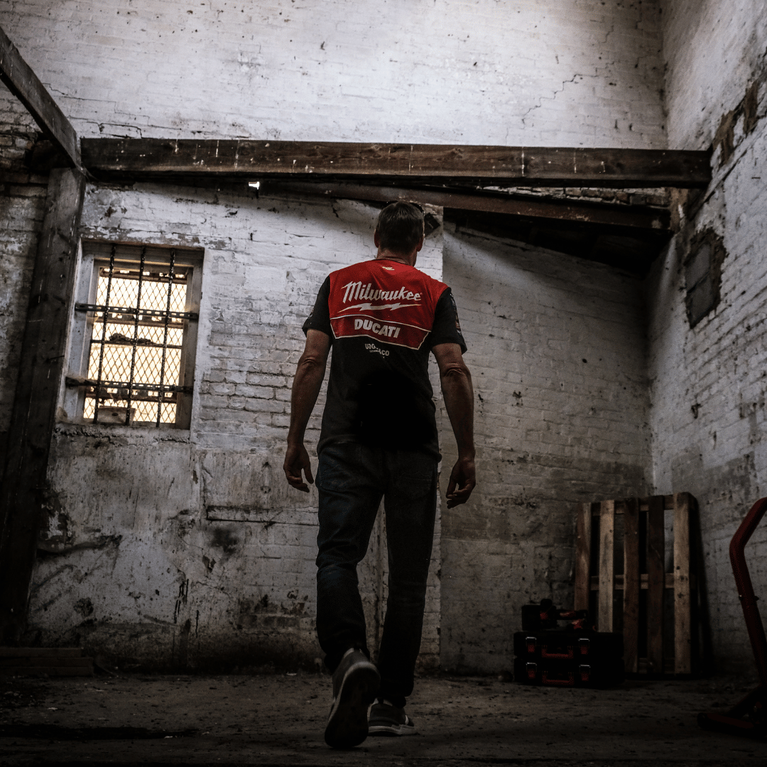 Milwaukee Tools x Ducati Team Wear Racing Tee - 100% Cotton Black