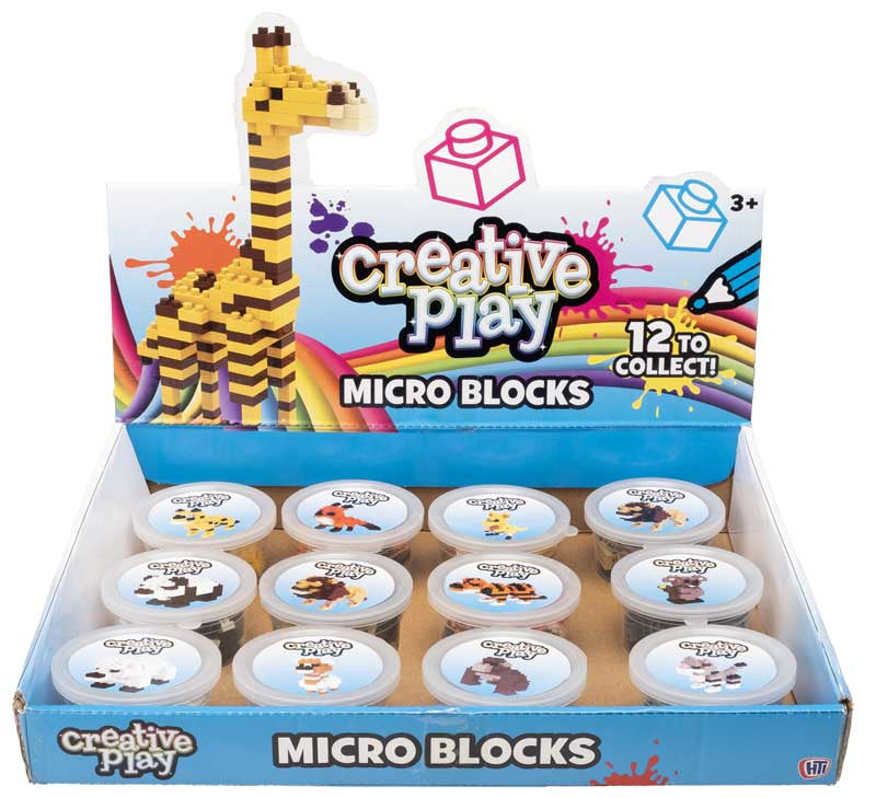 Snaps Micro Blocks Animal Building Kits - Assorted Miniature Toy Sets