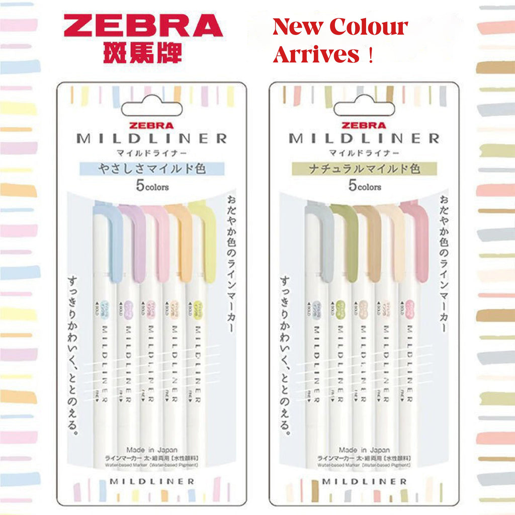 Zebra Mildliner Double Ended Highlighter - Water Resistant Ink