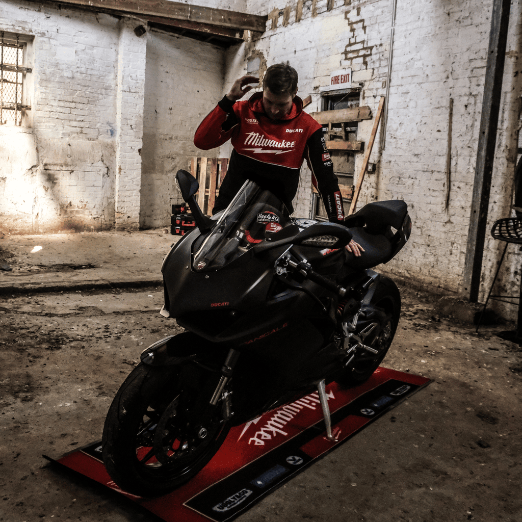 Milwaukee Tools Motorcycle Garage Mat – Uggly and Co Racing Floor Mat