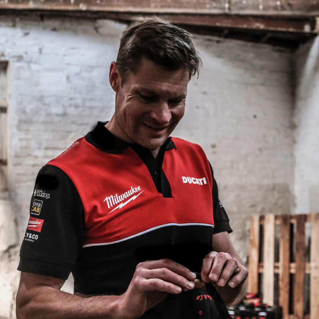 Milwaukee Tools x Ducati Polo Shirt | Michael Dunlop Team Wear