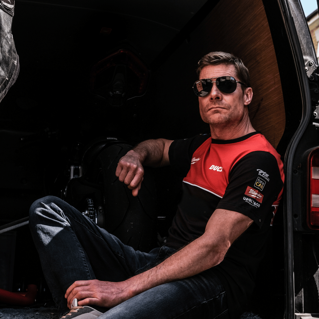 Milwaukee Tools x Ducati Team Wear Racing Tee - 100% Cotton Black