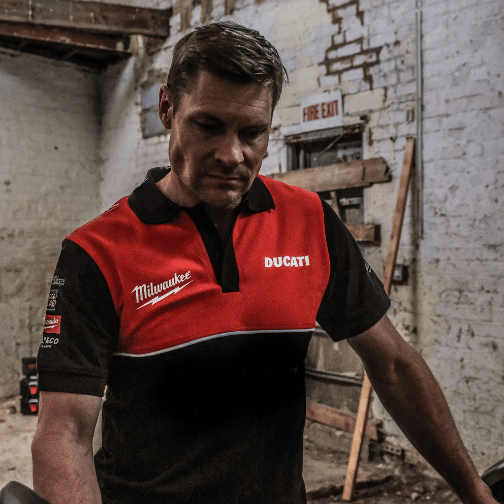 Milwaukee Tools x Ducati Polo Shirt | Michael Dunlop Team Wear