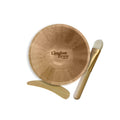 The London Brow Company Mini Bamboo Mixing Bowl with Brush & Spatula
