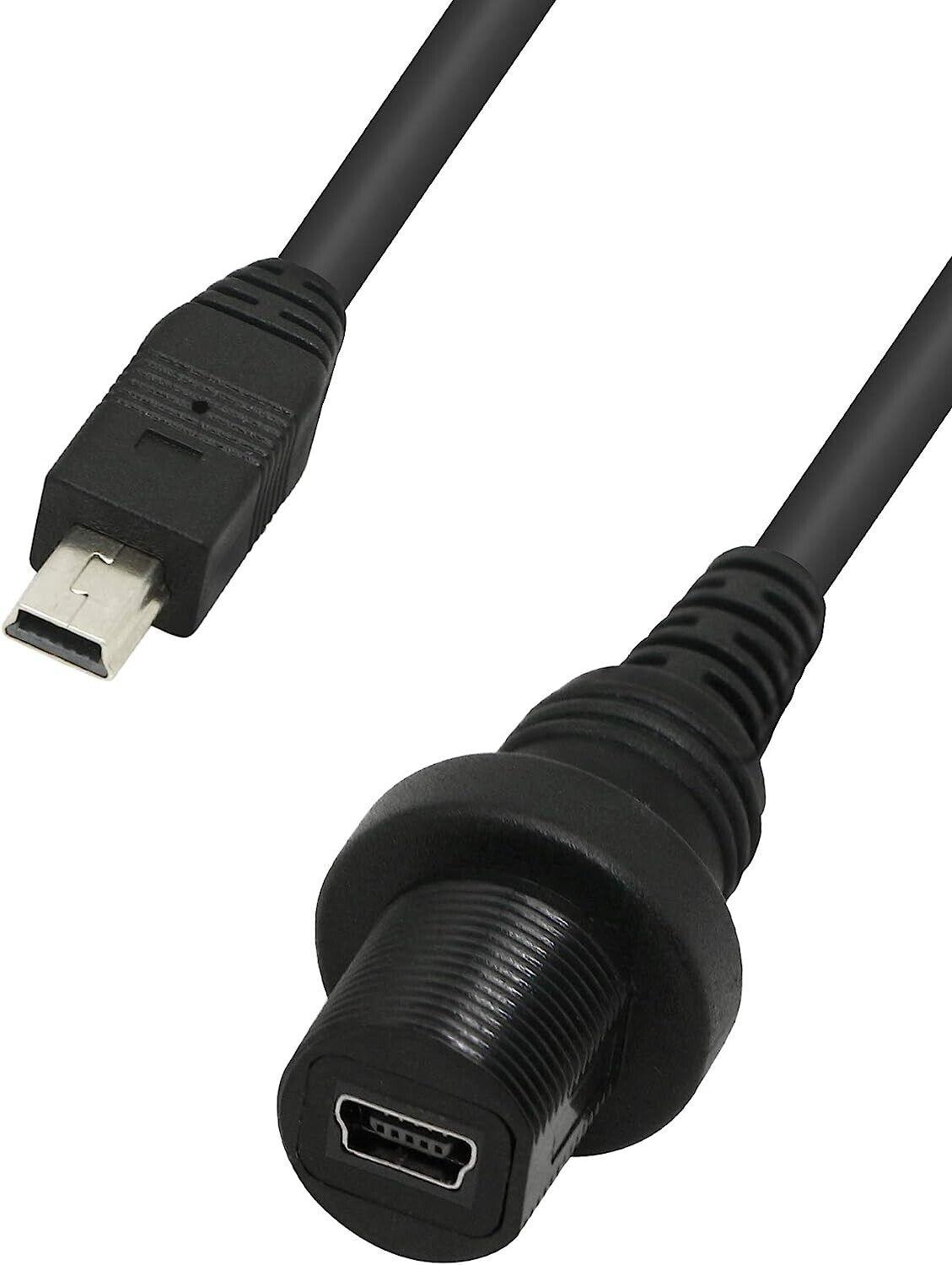 Massive Discounts Mini USB Panel Mount Cable - 30cm Waterproof Dashboard