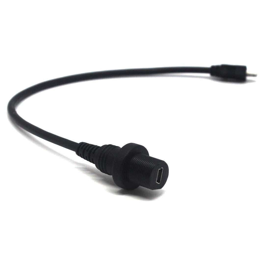 Massive Discounts Mini USB Panel Mount Cable - 30cm Waterproof Dashboard