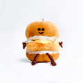 LuLuFun Studio Mini Burger Plush Keychain – Kawaii Bag Charm Toy