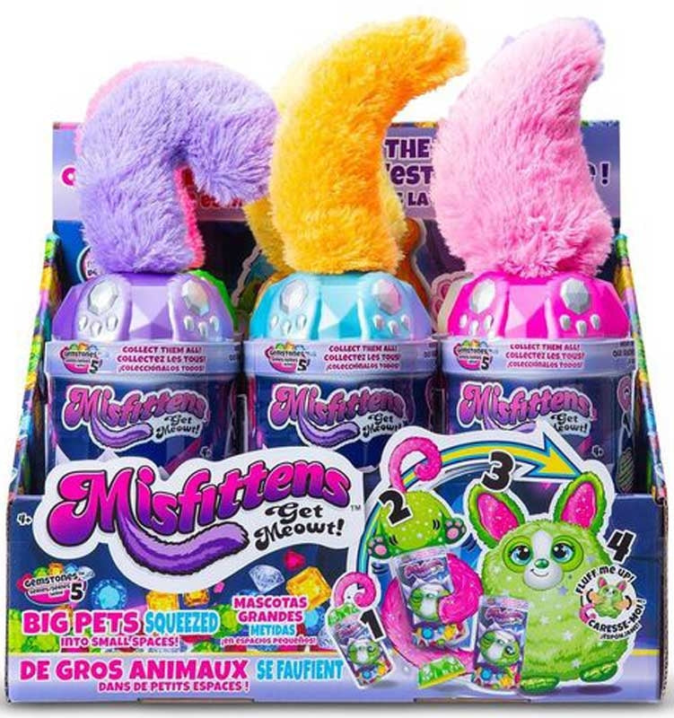 Misfittens Gemstone Series Collectible Plush Toy – Assorted Animals