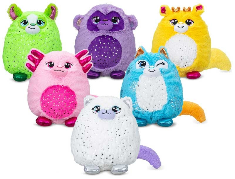 Misfittens Gemstone Series Collectible Plush Toy – Assorted Animals