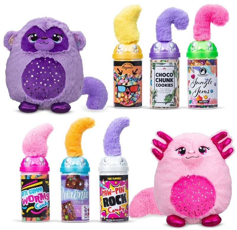 Misfittens Gemstone Series Collectible Plush Toy – Assorted Animals