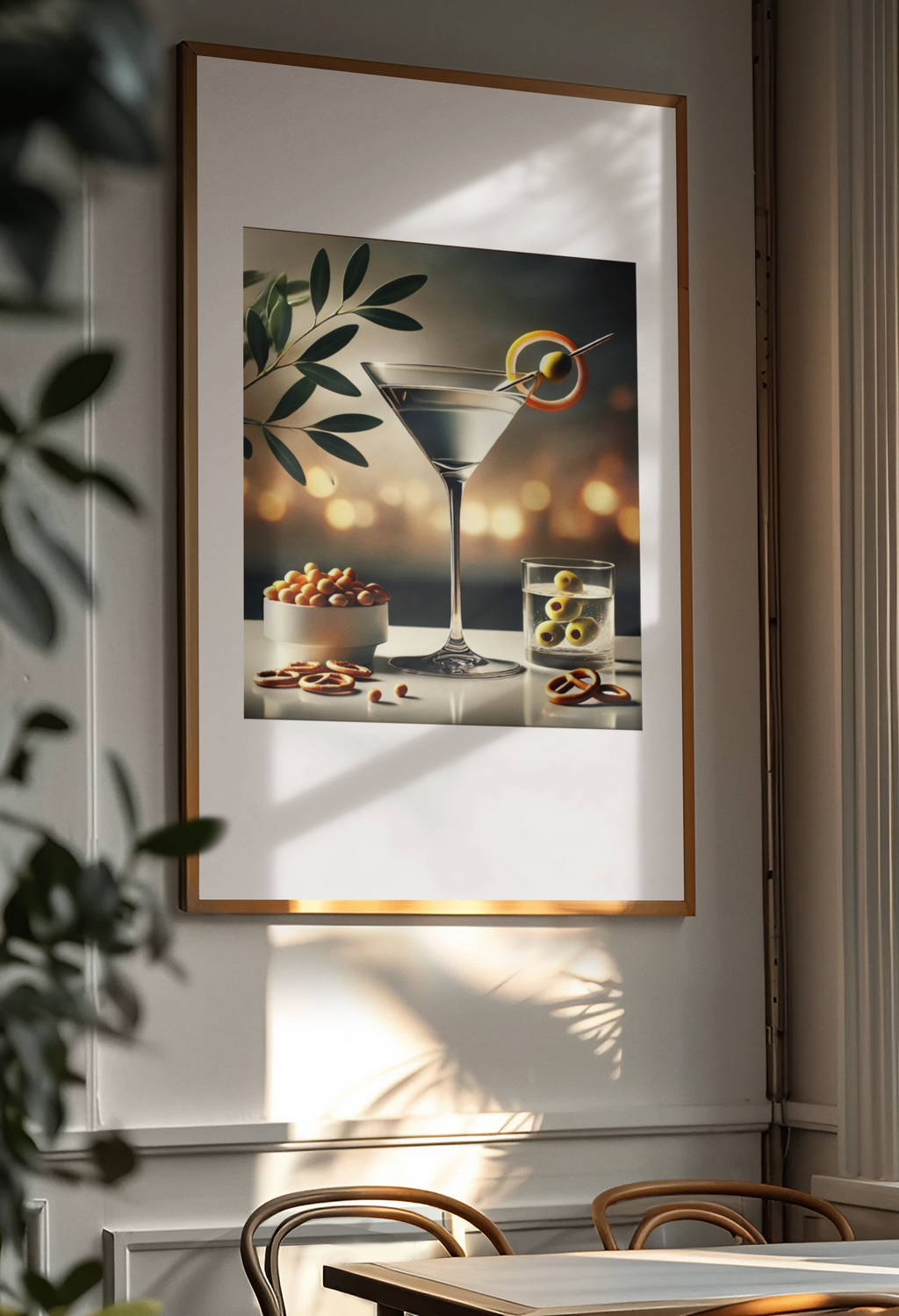 Cocktail Hour Martini Poster – Elegant Bar Decor Print