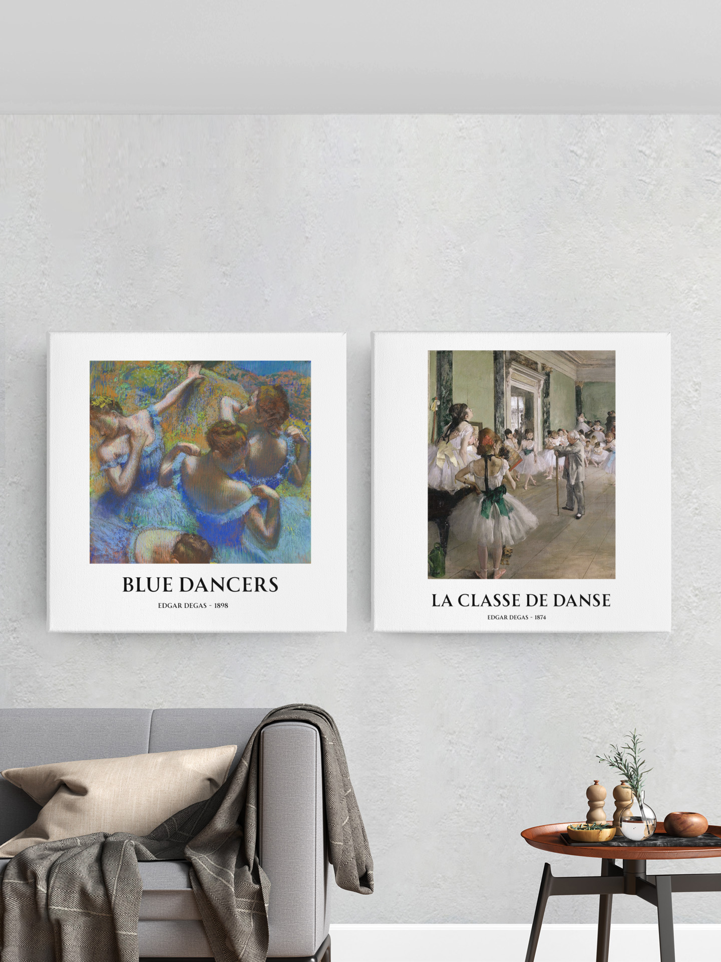 Blue Dancers by Edgar Degas – Matte Art Poster | Classical Impressionist Wall Art