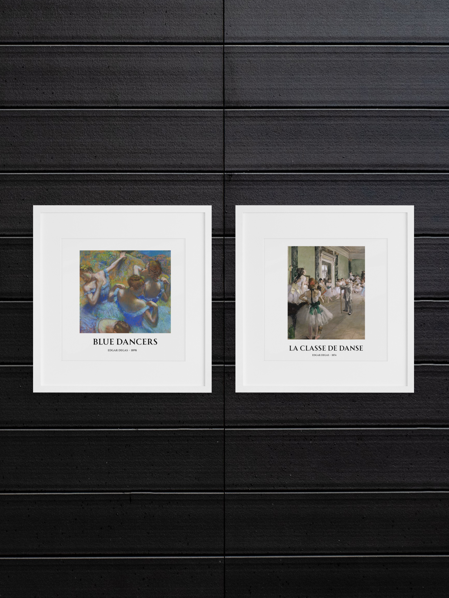 Blue Dancers by Edgar Degas – Matte Art Poster | Classical Impressionist Wall Art