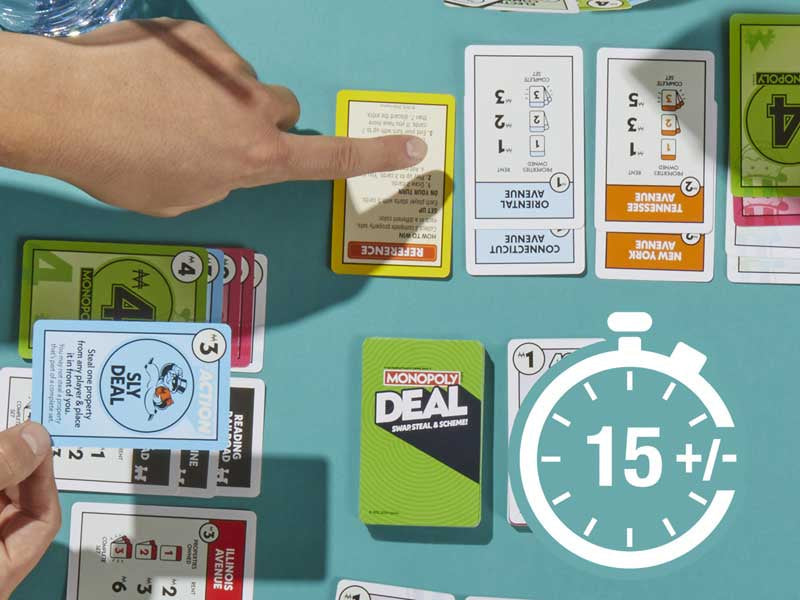 Hasbro Monopoly Deal Card Game – Fast-Paced Family Travel Game