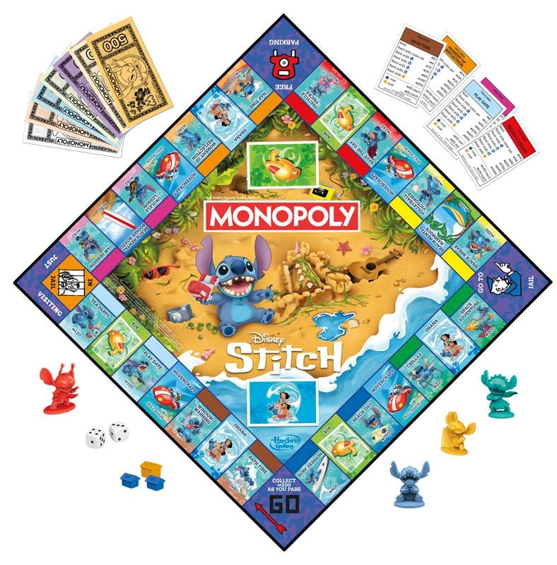 Monopoly Disney Stitch Edition Strategy Board Game by Hasbro