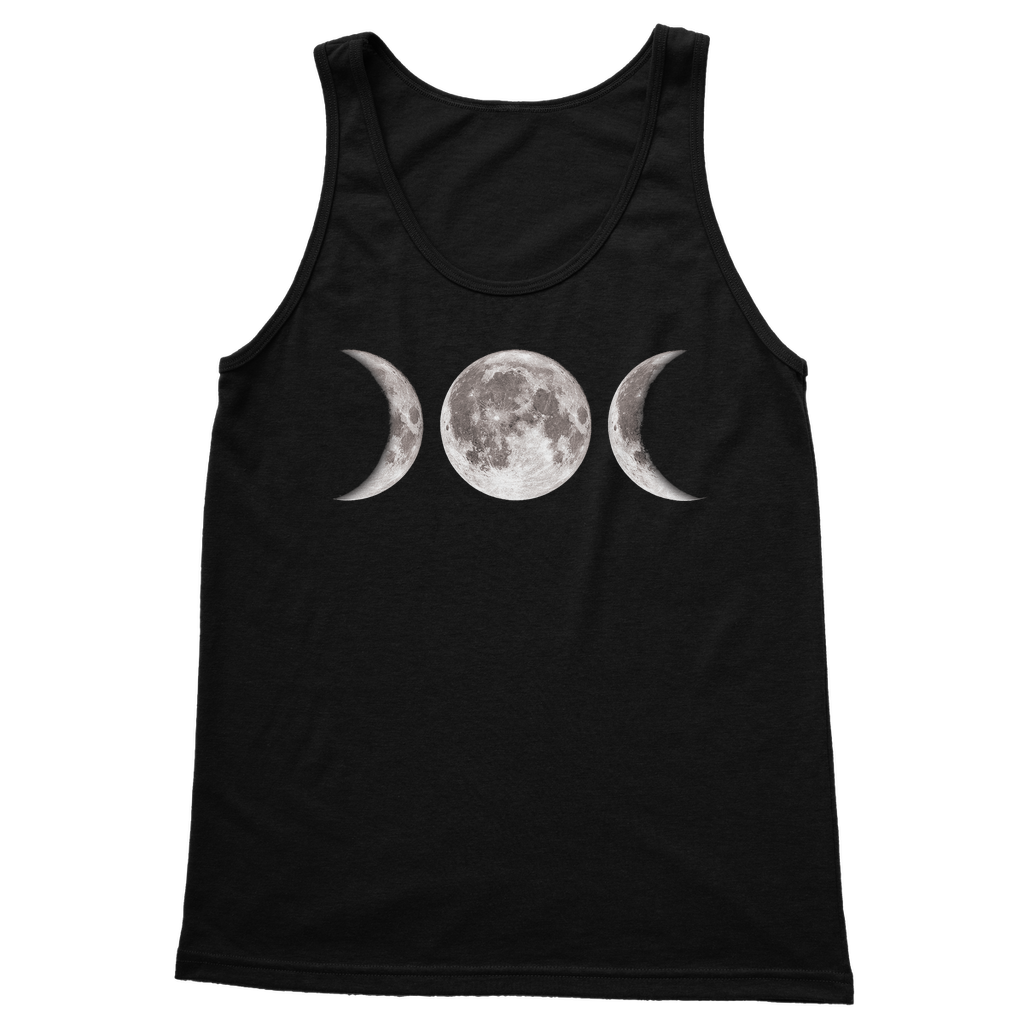 Kate's Clothing Triple Goddess Moon Phase Tank Top – 100% Cotton Vest