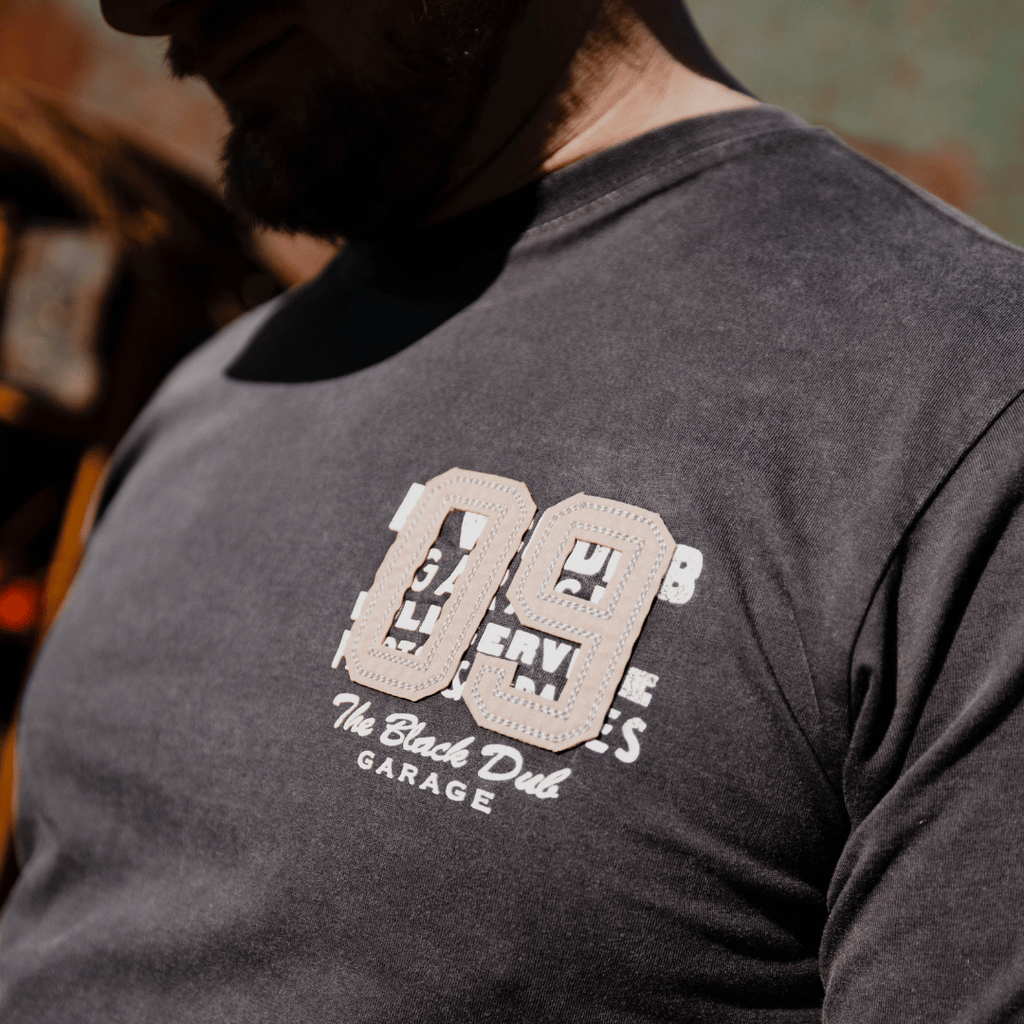 Uggly and Co Black Parts & Spares 09 Heavyweight Acid Wash Tee