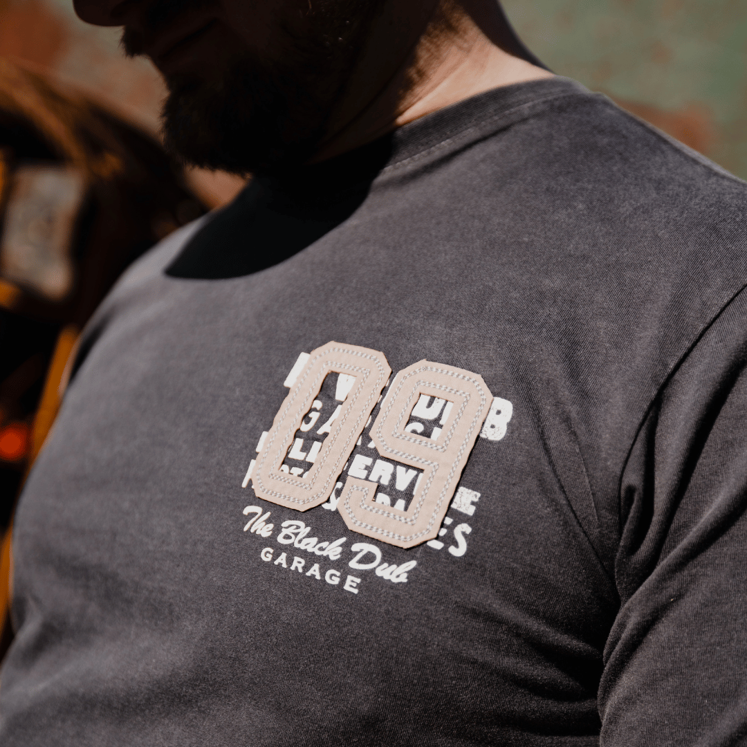 Uggly and Co Black Parts & Spares 09 Heavyweight Acid Wash Tee