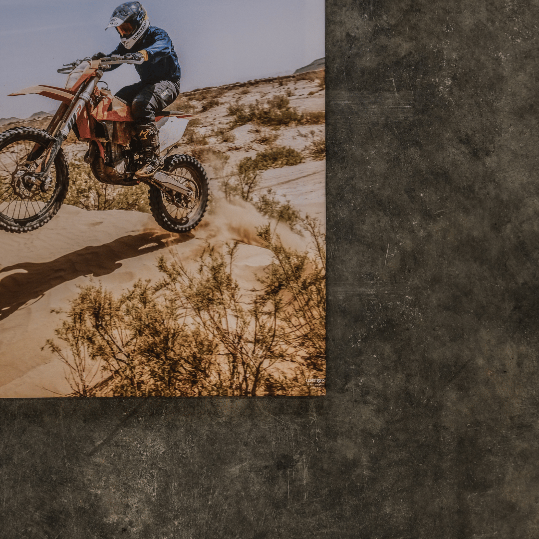 Motocross Desert Canvas Print – Uggly and Co Wall Art (32cm x 48cm)