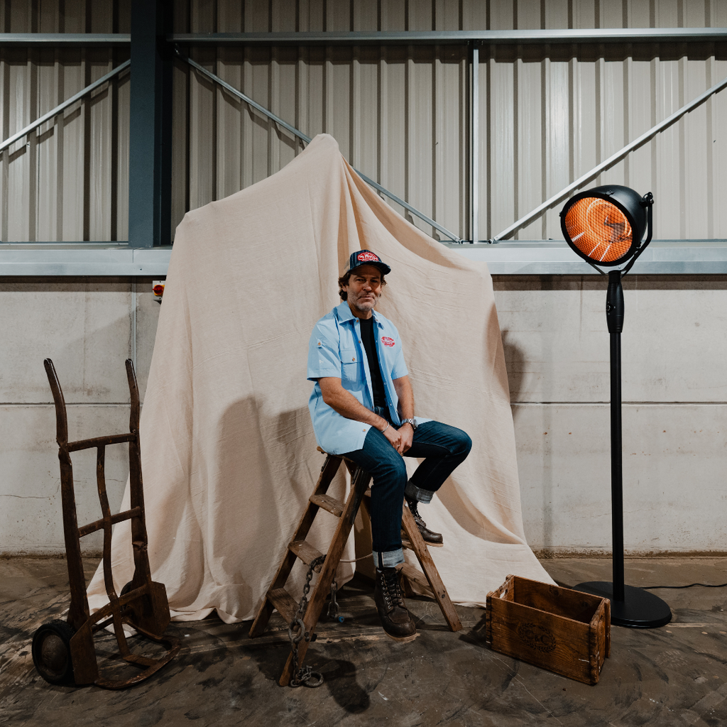 Uggly and Co Blue Garage Shirt – Vintage Style Cotton Workwear Shirt