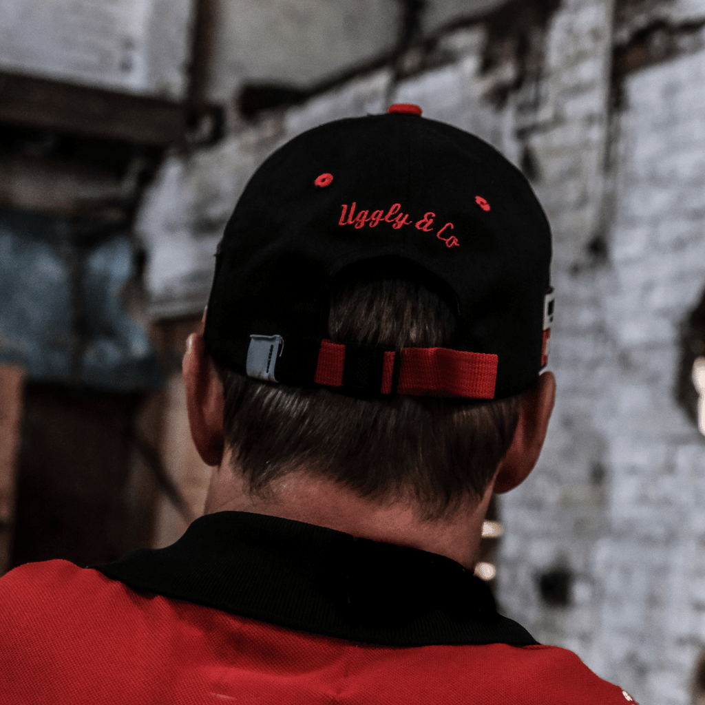 Uggly and Co x Milwaukee Tools Diamond Trucker Hat – Red Cotton Cap