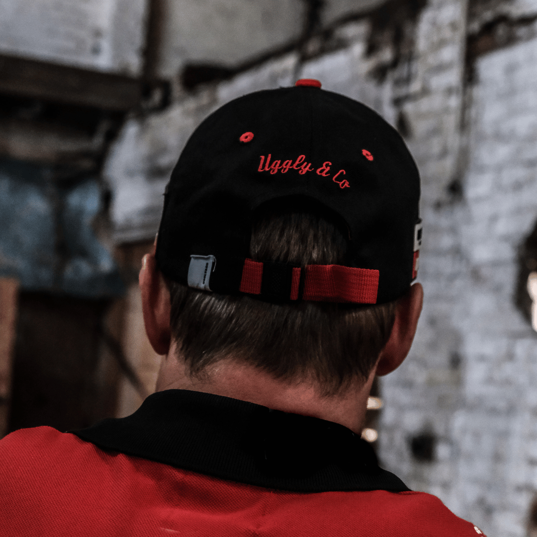 Uggly and Co x Milwaukee Tools Diamond Trucker Hat – Red Cotton Cap