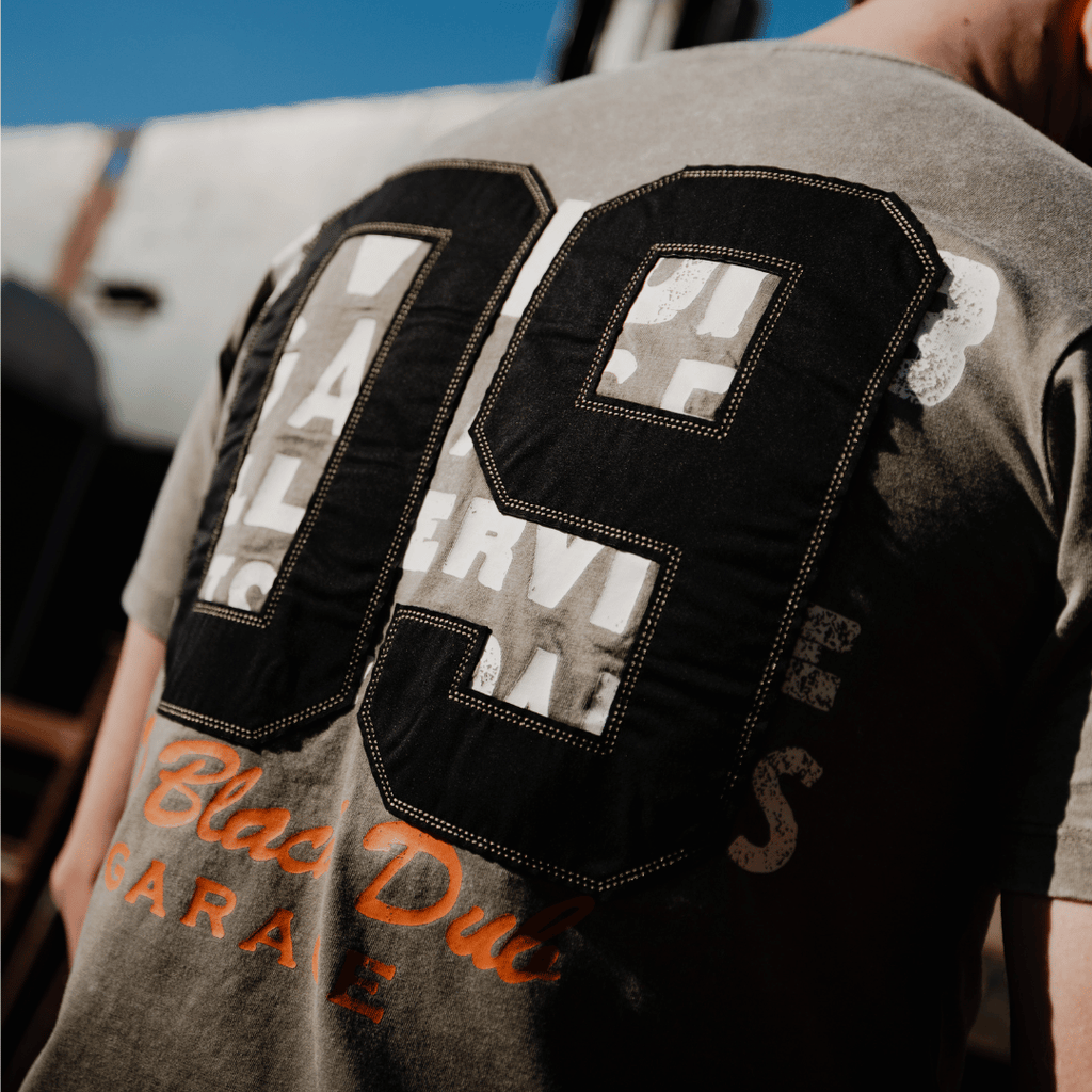 Uggly and Co Green Parts & Spares '09' Acid Wash Heavyweight Tee