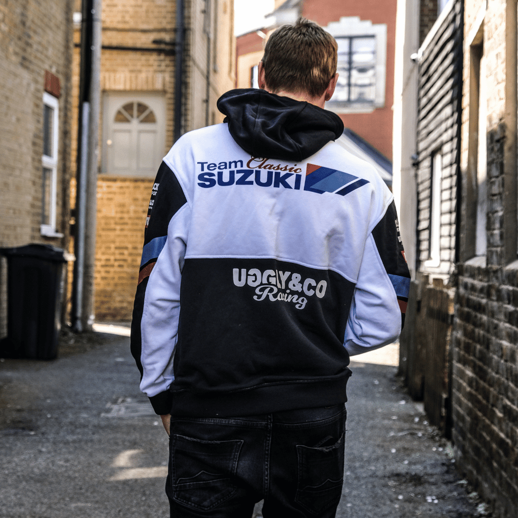 Uggly & Co Team Classic Suzuki Hoodie – 2025 Official Racing Merchandise
