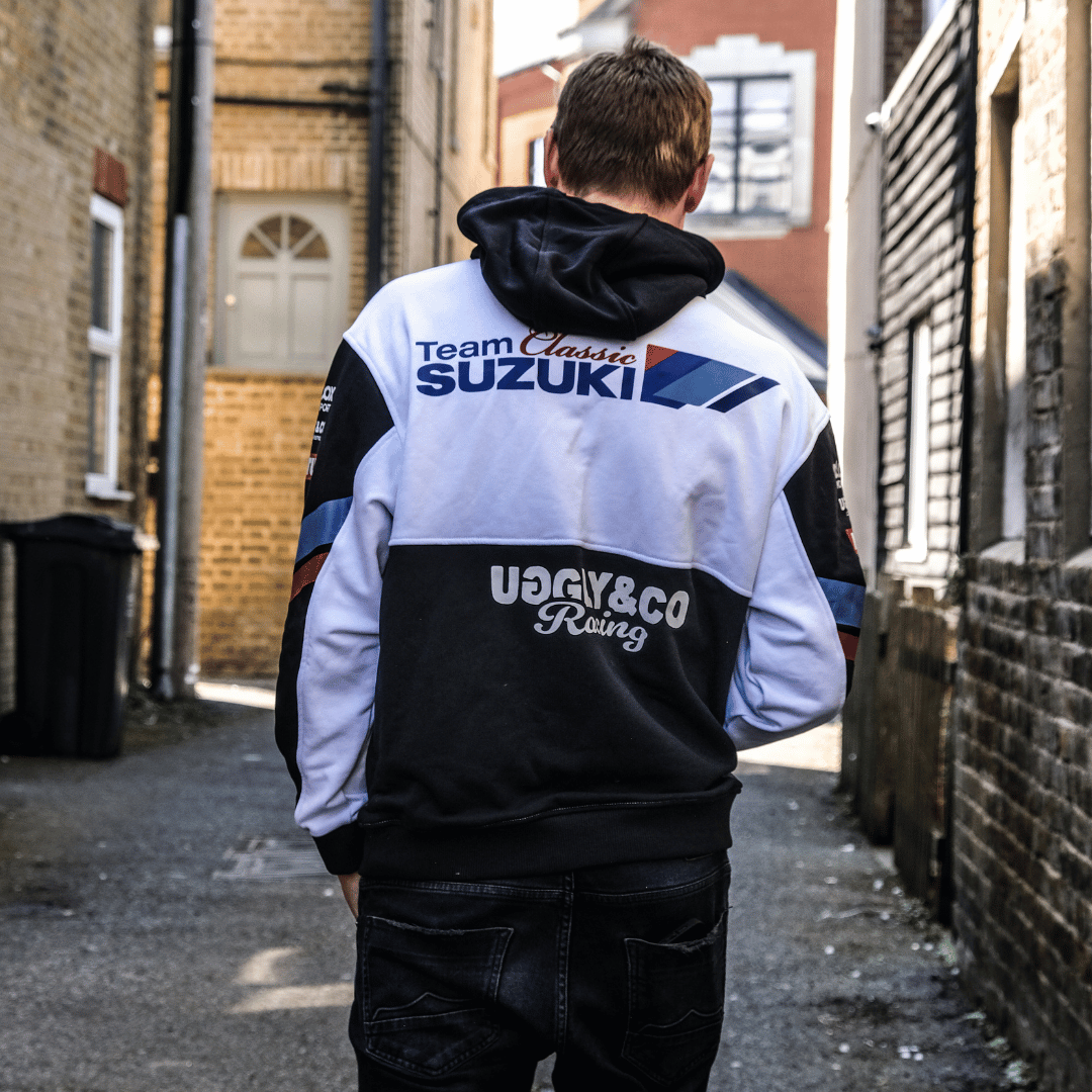 Uggly & Co Team Classic Suzuki Hoodie – 2025 Official Racing Merchandise