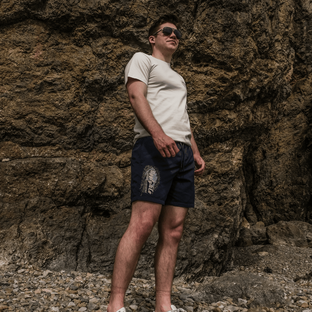 Uggly and Co Blue Diamond Men's Swim Shorts – Quick Dry Board Trunks