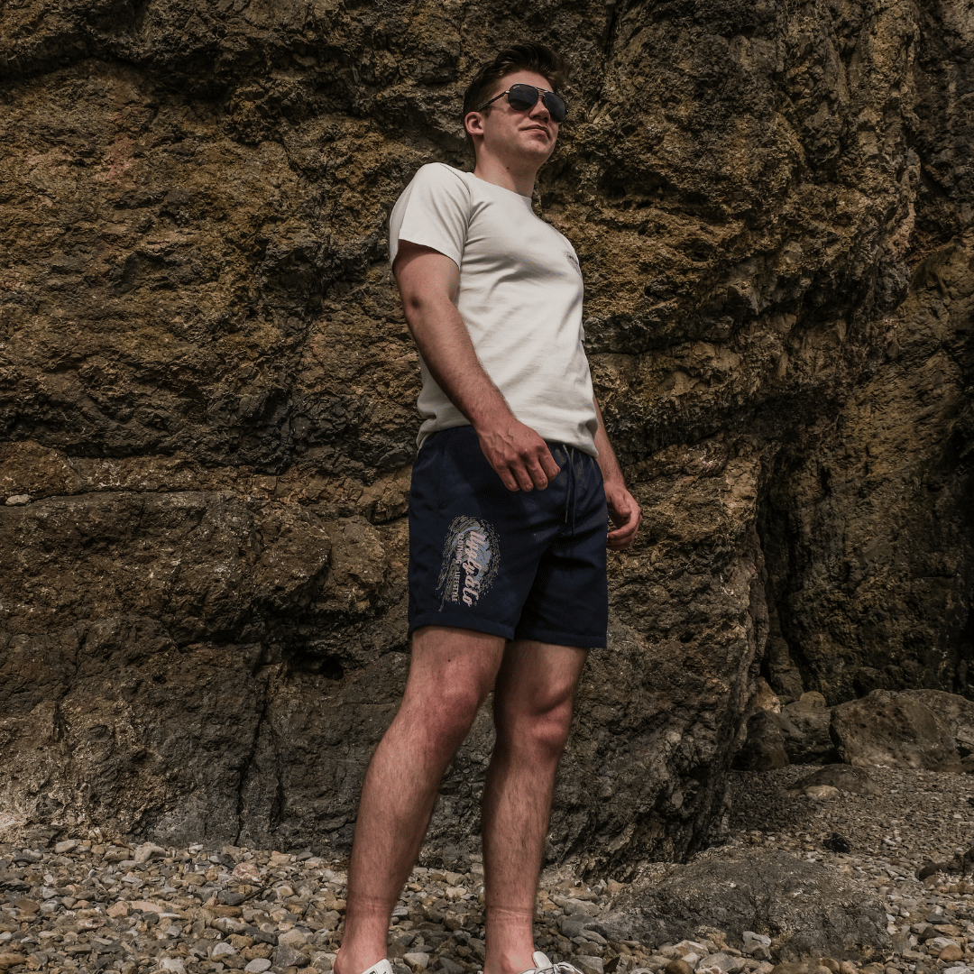 Uggly and Co Blue Diamond Men's Swim Shorts – Quick Dry Board Trunks
