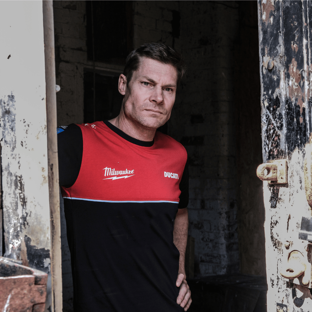 Milwaukee Tools x Ducati Team Wear Racing Tee - 100% Cotton Black