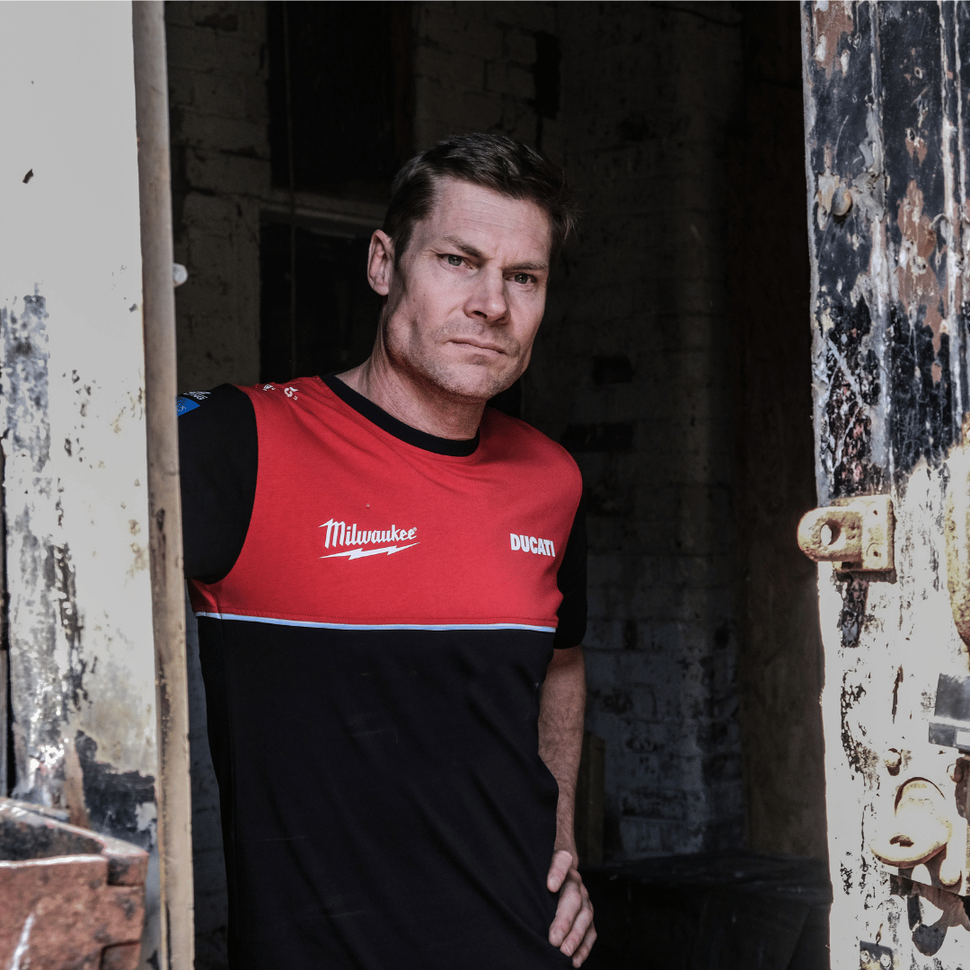 Milwaukee Tools x Ducati Team Wear Racing Tee - 100% Cotton Black