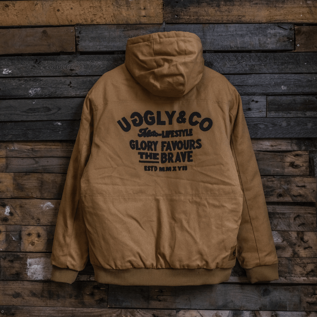 Uggly and Co Brown Chore Jacket – Flannel Lined Heavyweight Canvas