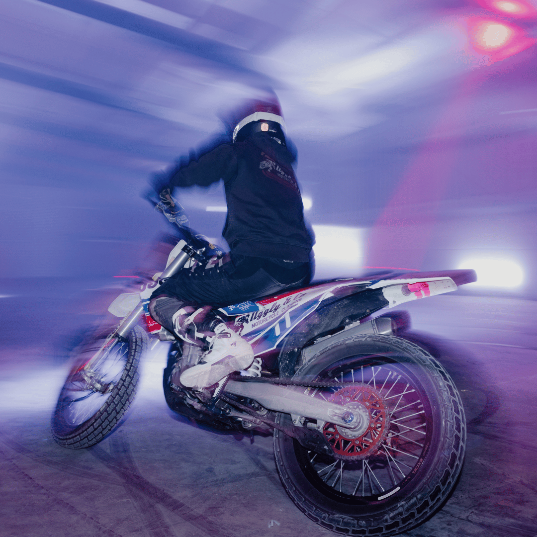 Uggly & Co Black Flattrack Hoodie – Heavyweight Vintage Racing Cotton