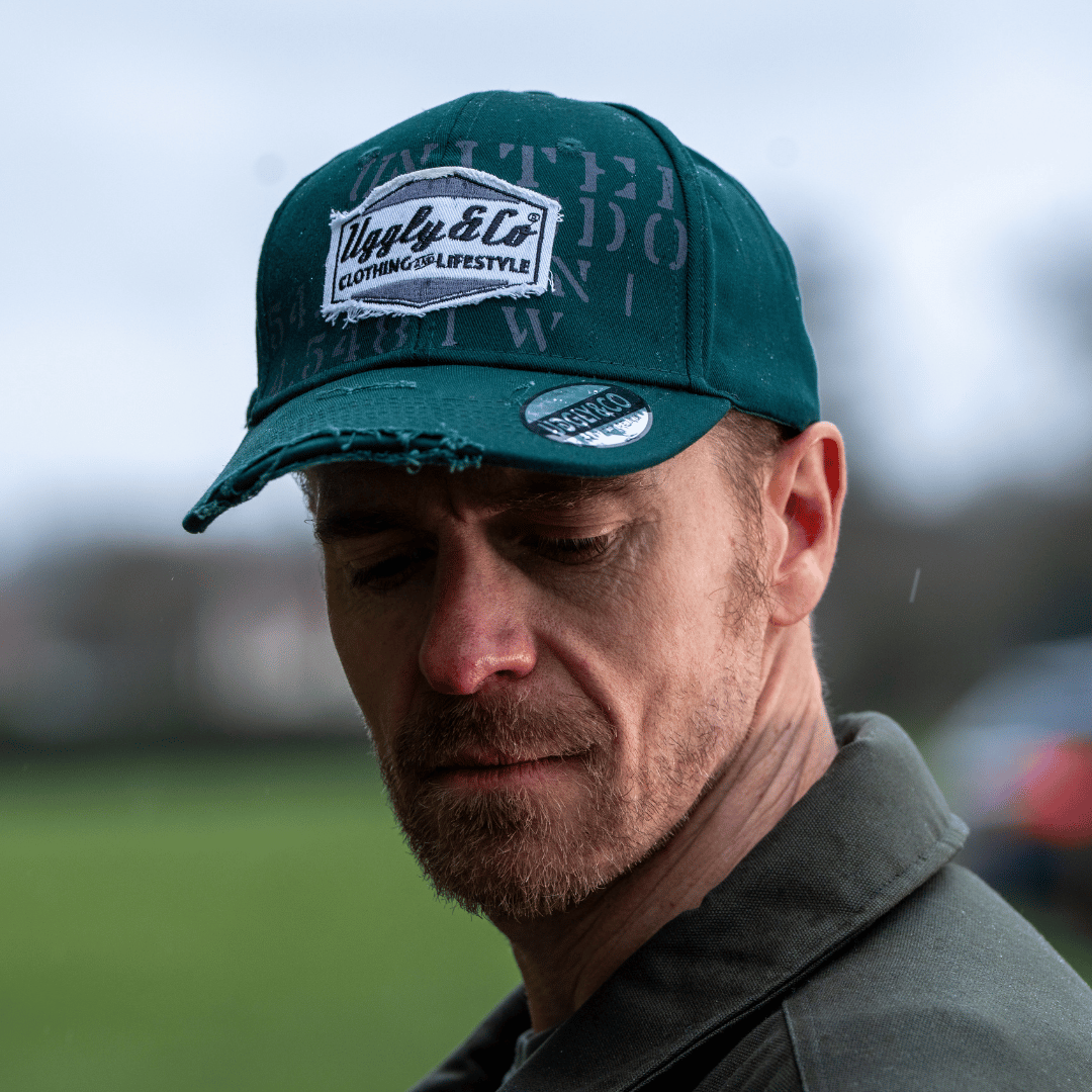 Uggly & Co Aviation Trucker Hat – Military Green Cotton Canvas Cap