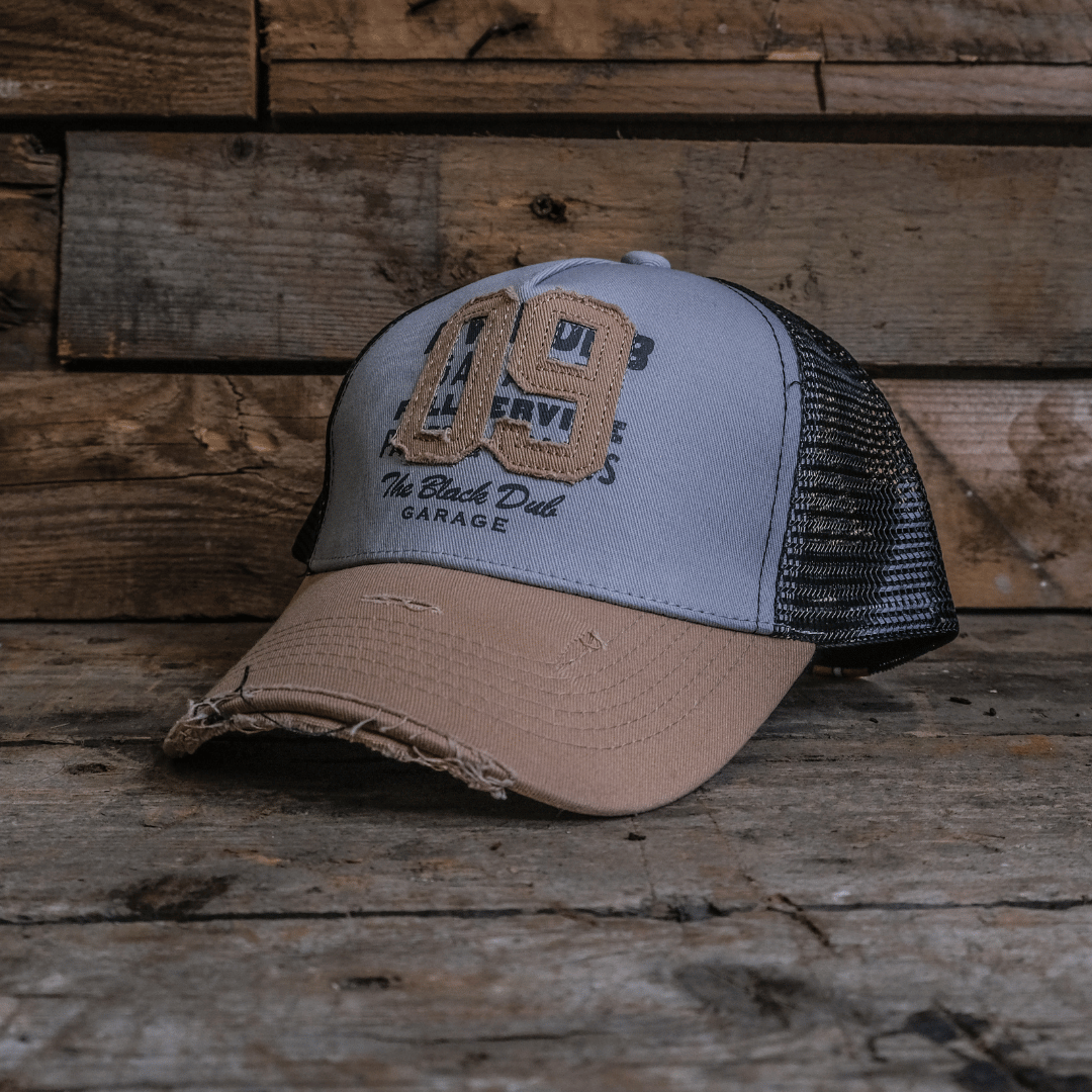Uggly and Co Stone Parts & Spares '09' Vintage Moto Trucker Hat