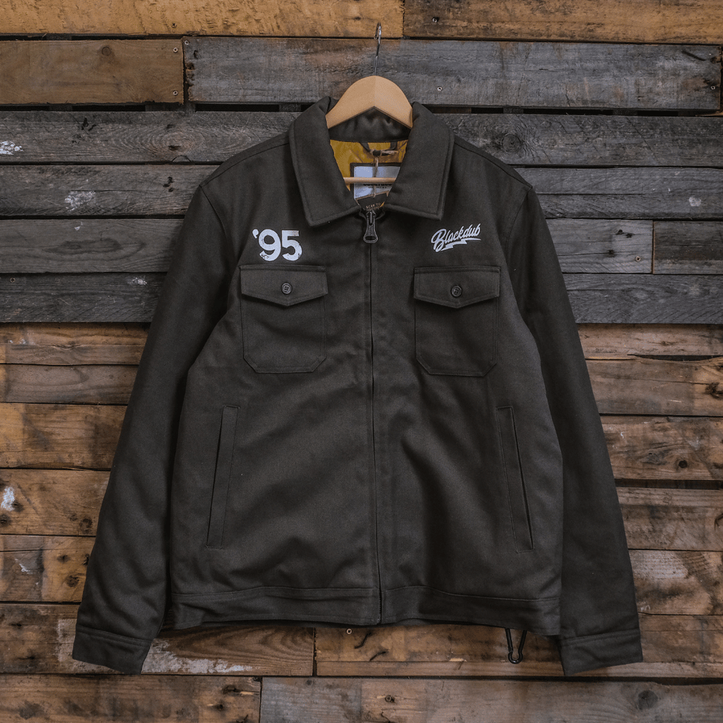 Uggly and Co Since 95' Mechanic Jacket – Green Cotton Canvas Workwear