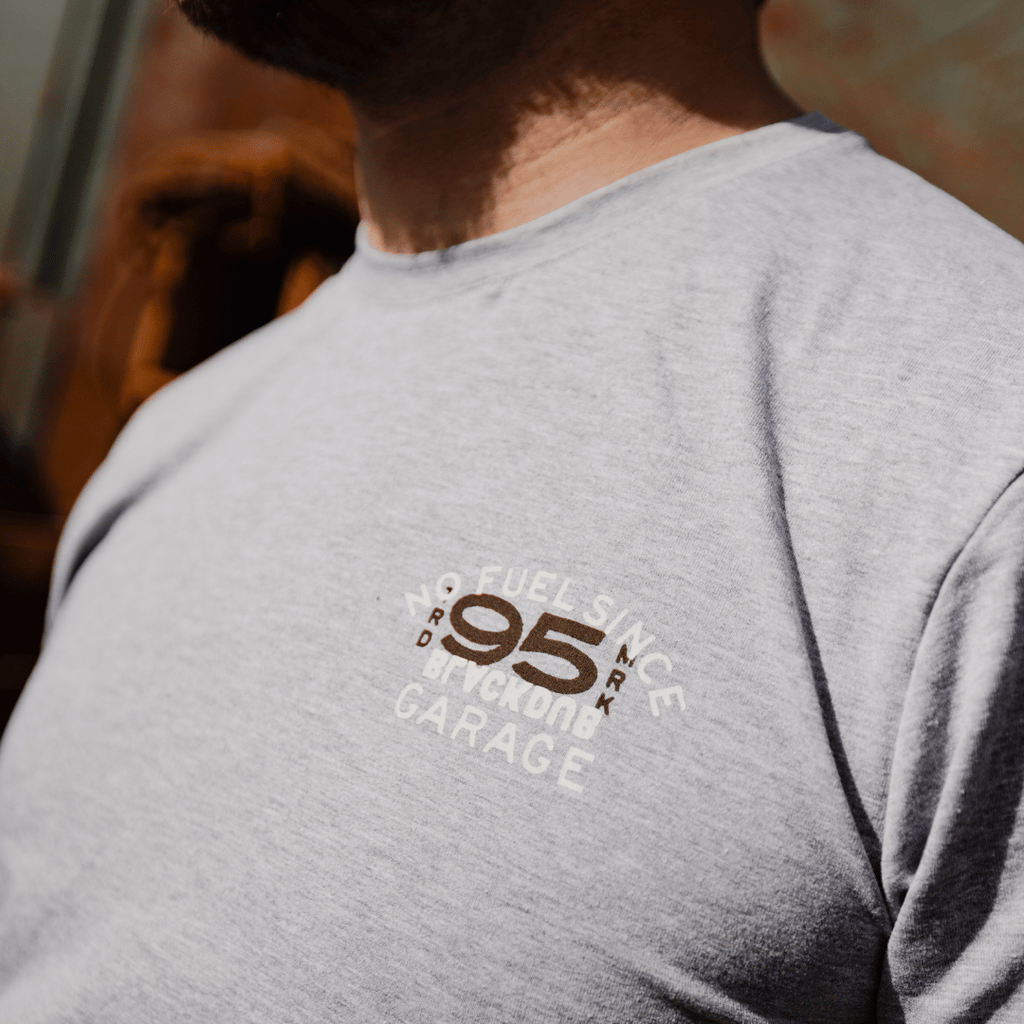 Uggly and Co No Fuel Since '95 Graphic Tee – Grey Cotton T-Shirt