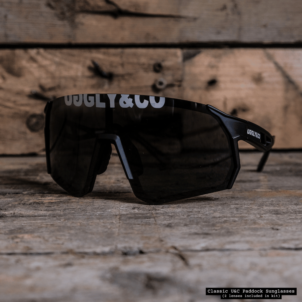 Uggly and Co Paddock Polarized Cycling Sunglasses with 2 Lenses