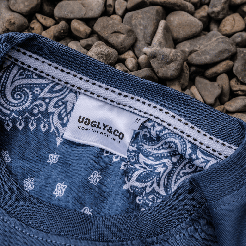 Uggly and Co Blue Surf Diamond Graphic Tee – 100% Cotton T-Shirt