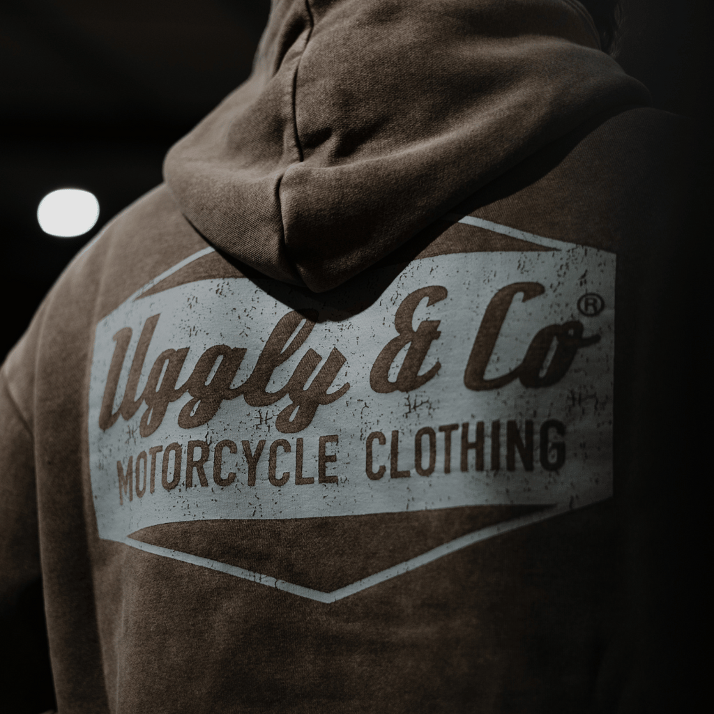 Uggly and Co Green Diamond Acid Wash Hoodie – Heavyweight Retro Style