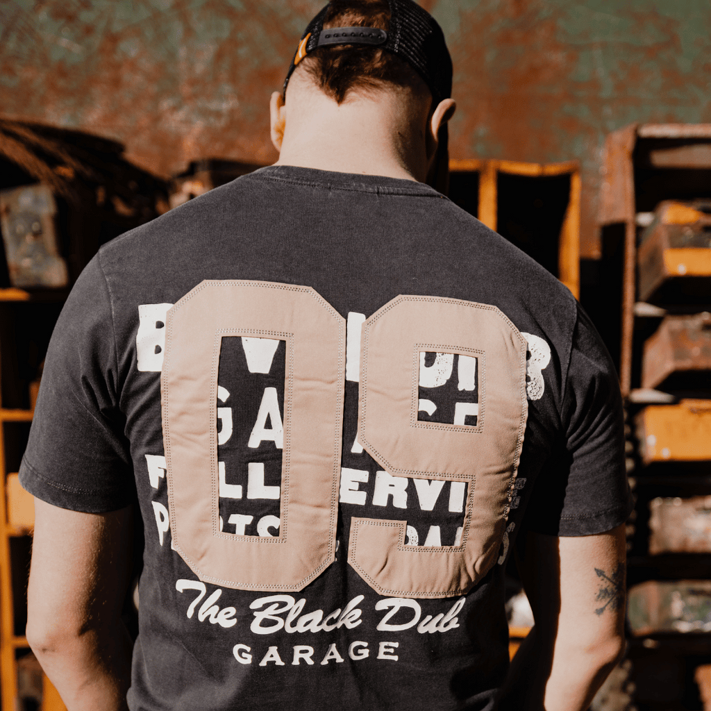 Uggly and Co Black Parts & Spares 09 Heavyweight Acid Wash Tee
