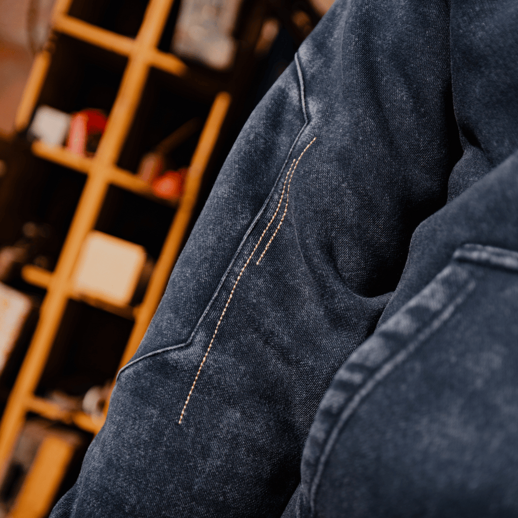 Uggly and Co Navy Acid Wash '09' Hoodie – Heavyweight Vintage Raglan