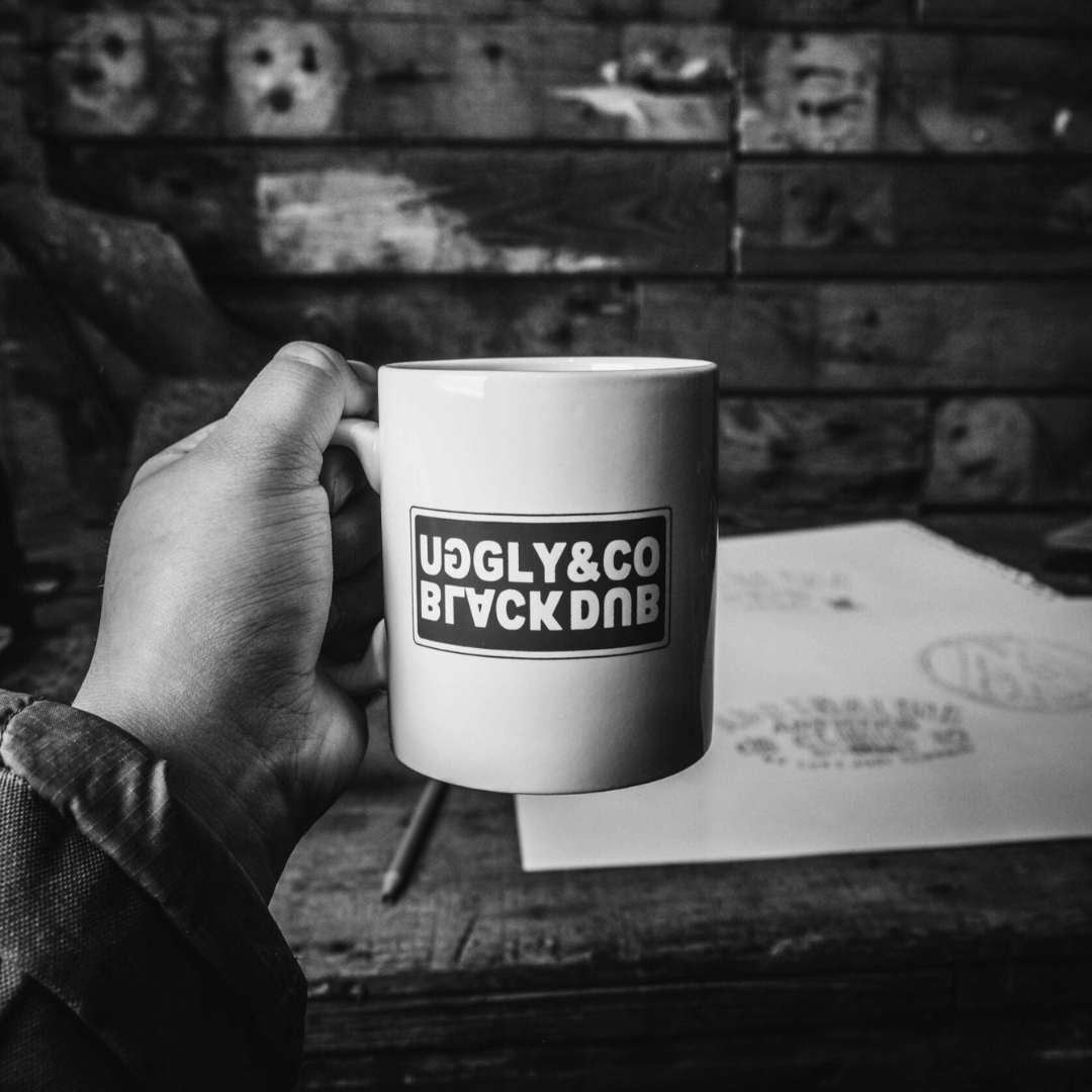 Black Dub x Uggly & Co Ceramic Coffee Mug – Black China Race Morning Cup