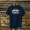 Uggly & Co Blue Diamond Tee – Vintage Motorcycle Graphic Cotton T-Shirt