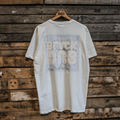 Uggly and Co Black Dub Poster Tee – White Heavyweight Cotton T-Shirt