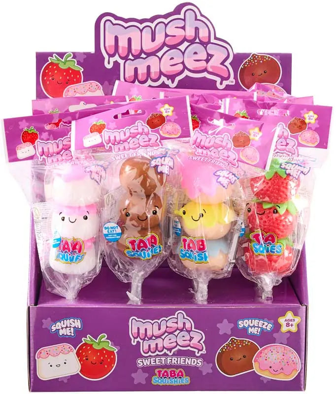 Mushmeez Sweet Friends Taba Squishies - Sticky Fidget Toy Assortment