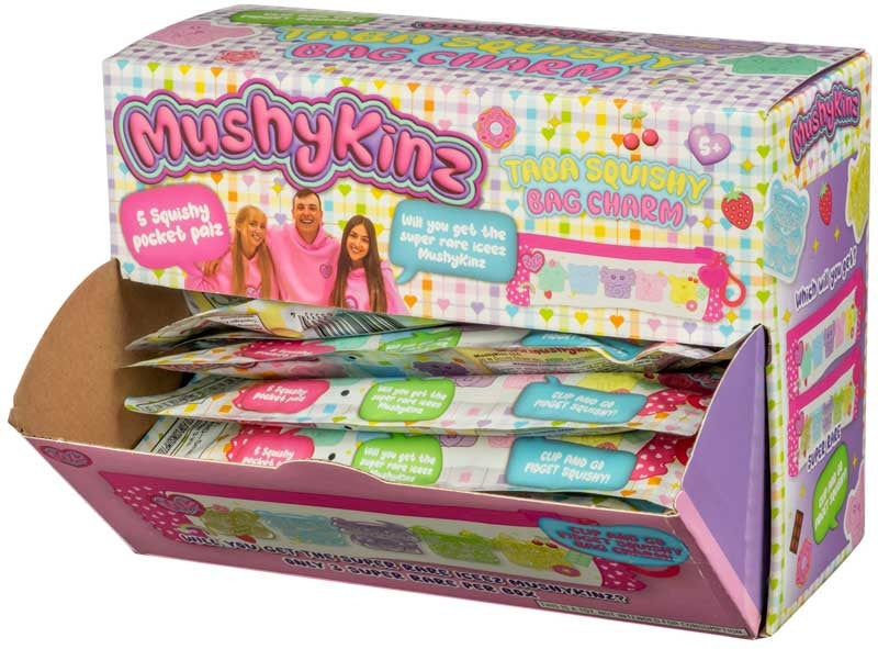 Snaps MushyKinz 5-Piece Mini Squishy Keychain Pouch - Fidget Toy Charm