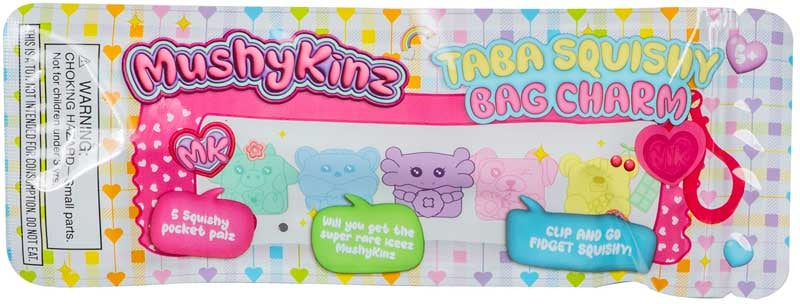 Snaps MushyKinz 5-Piece Mini Squishy Keychain Pouch - Fidget Toy Charm